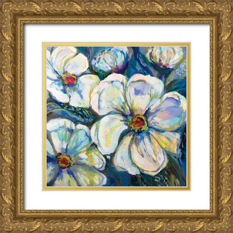 Summer Rain Gold Ornate Wood Framed Art Print with Double Matting by Vertentes, Jeanette