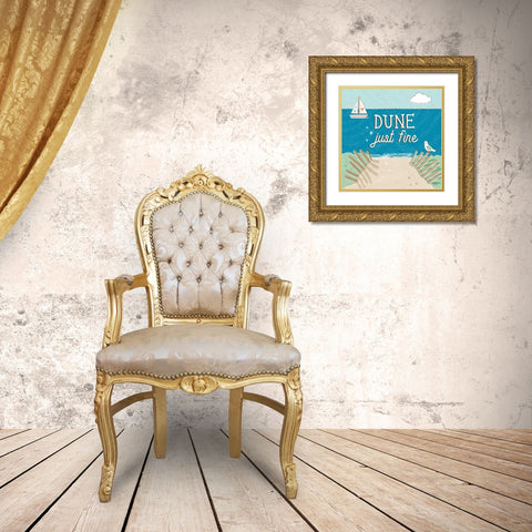 Sea and Me II Gold Ornate Wood Framed Art Print with Double Matting by Averinos, Melissa