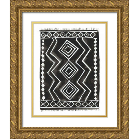 Berber Rug II Gold Ornate Wood Framed Art Print with Double Matting by Panganiban, Karyn
