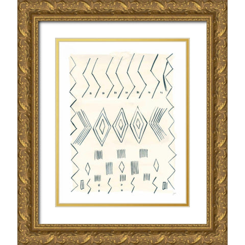 Berber Rug IV Gold Ornate Wood Framed Art Print with Double Matting by Panganiban, Karyn