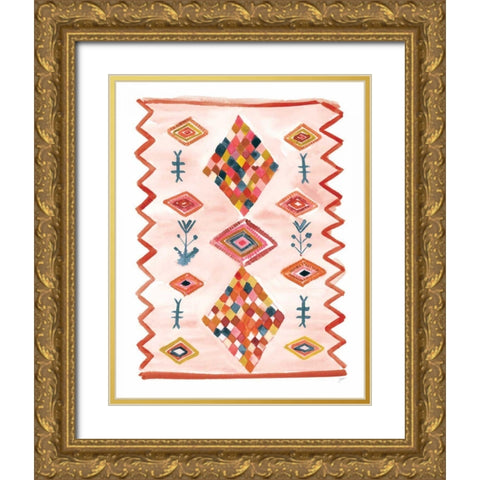 Berber Rug VII Gold Ornate Wood Framed Art Print with Double Matting by Panganiban, Karyn