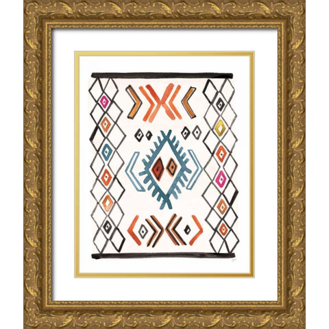 Berber Rug VIII Gold Ornate Wood Framed Art Print with Double Matting by Panganiban, Karyn
