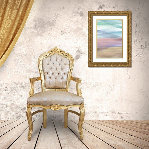Soft Summer I Gold Ornate Wood Framed Art Print with Double Matting by Charro, Mercedes Lopez
