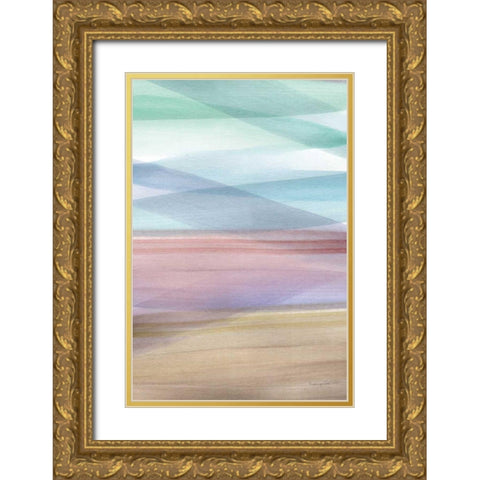 Soft Summer I Gold Ornate Wood Framed Art Print with Double Matting by Charro, Mercedes Lopez