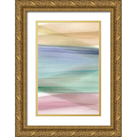 Soft Summer II Gold Ornate Wood Framed Art Print with Double Matting by Charro, Mercedes Lopez
