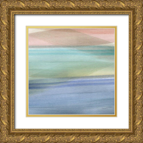 Soft Summer III Gold Ornate Wood Framed Art Print with Double Matting by Charro, Mercedes Lopez
