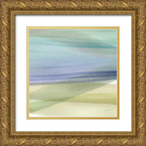 Soft Summer IV Gold Ornate Wood Framed Art Print with Double Matting by Charro, Mercedes Lopez