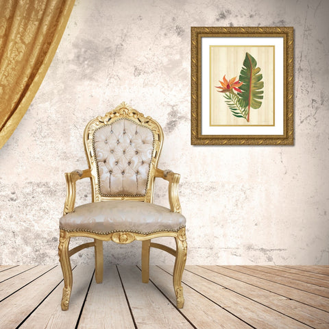 Tropical Garden VI Gold Ornate Wood Framed Art Print with Double Matting by Vassileva, Silvia