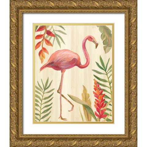 Tropical Garden IX Gold Ornate Wood Framed Art Print with Double Matting by Vassileva, Silvia