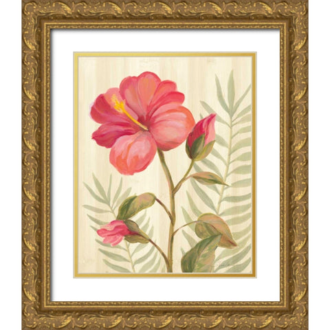 Tropical Garden XII Gold Ornate Wood Framed Art Print with Double Matting by Vassileva, Silvia