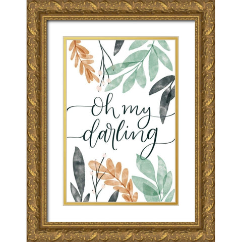 Sage Sayings I Gold Ornate Wood Framed Art Print with Double Matting by Thorns, Becky