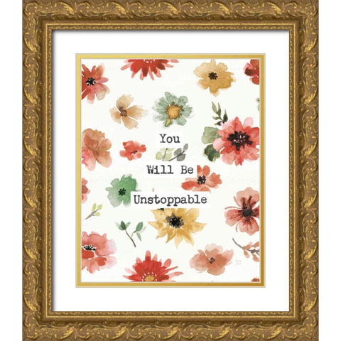 Sweet Southwest Unstoppable Gold Ornate Wood Framed Art Print with Double Matting by June, Dina