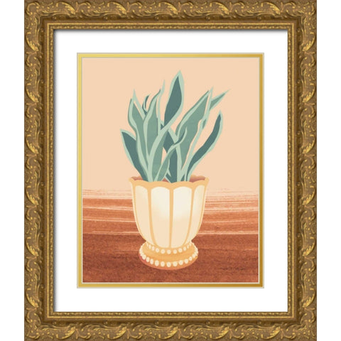 The Great Indoors II Warm Gold Ornate Wood Framed Art Print with Double Matting by Gallagher, Megan