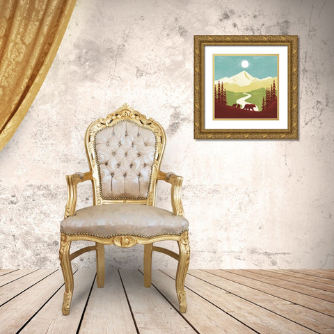 Great Outdoors I Gold Ornate Wood Framed Art Print with Double Matting by Escalante, Omar