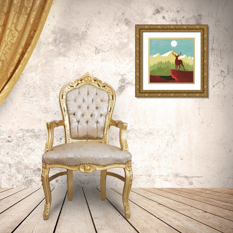 Great Outdoors III Gold Ornate Wood Framed Art Print with Double Matting by Escalante, Omar
