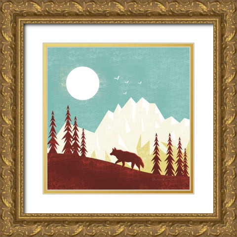 Great Outdoors IV Gold Ornate Wood Framed Art Print with Double Matting by Escalante, Omar