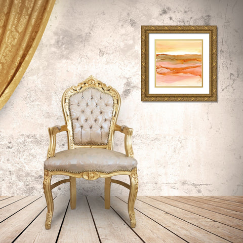 Desertscape I Gold Ornate Wood Framed Art Print with Double Matting by Paschke, Chris