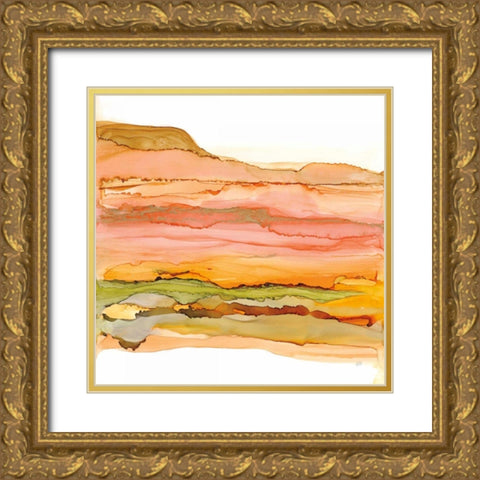 Desertscape III Gold Ornate Wood Framed Art Print with Double Matting by Paschke, Chris