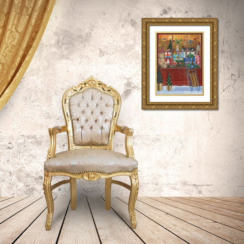 Holiday Moments III Crop Gold Ornate Wood Framed Art Print with Double Matting by Wiens, James