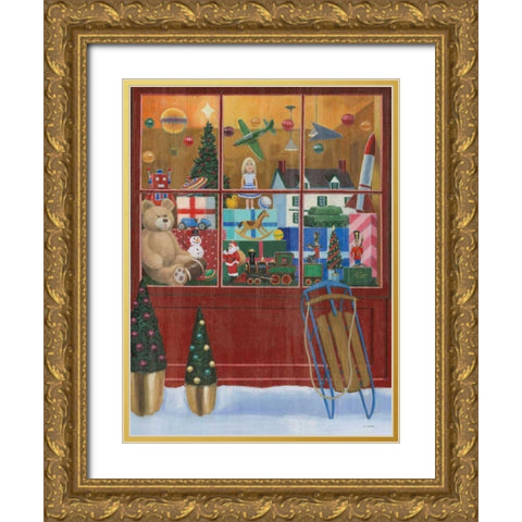 Holiday Moments III Crop Gold Ornate Wood Framed Art Print with Double Matting by Wiens, James