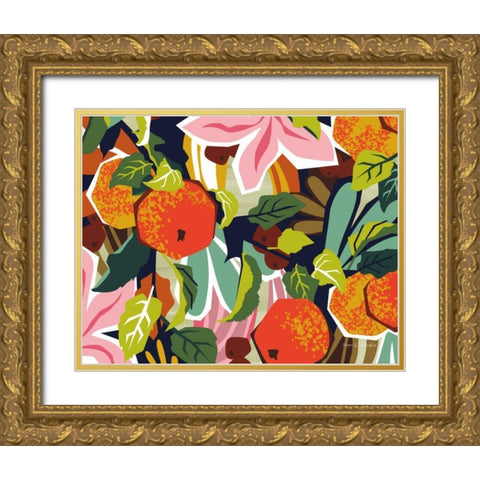 Apple Orchard I Gold Ornate Wood Framed Art Print with Double Matting by Gallagher, Megan