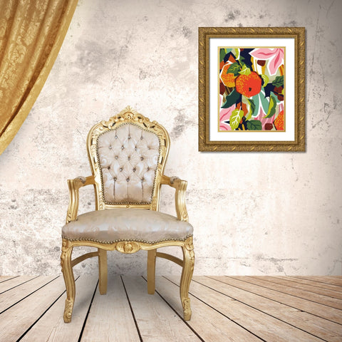 Apple Orchard II Gold Ornate Wood Framed Art Print with Double Matting by Gallagher, Megan