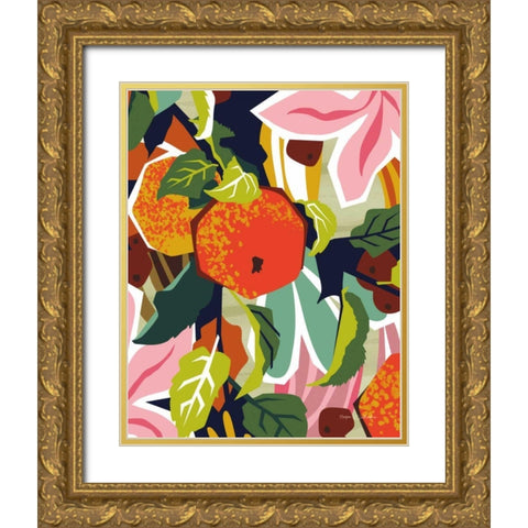 Apple Orchard II Gold Ornate Wood Framed Art Print with Double Matting by Gallagher, Megan
