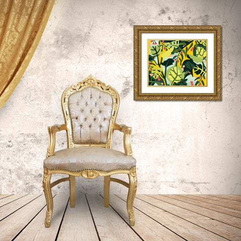 Eucalyptus Mint I Gold Ornate Wood Framed Art Print with Double Matting by Gallagher, Megan
