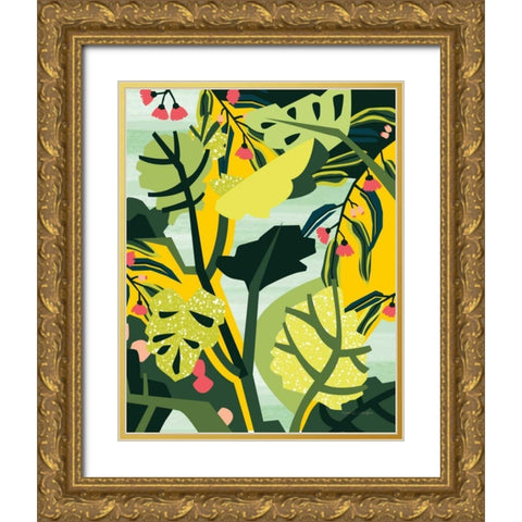 Eucalyptus Mint II Gold Ornate Wood Framed Art Print with Double Matting by Gallagher, Megan