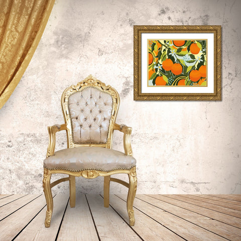 Sweet Clementine I Gold Ornate Wood Framed Art Print with Double Matting by Gallagher, Megan
