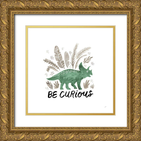 Dino Inspiration I Gold Ornate Wood Framed Art Print with Double Matting by Panganiban, Karyn