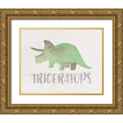 Roar IV Gold Ornate Wood Framed Art Print with Double Matting by Panganiban, Karyn