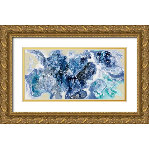 Low Tide Reflections Gold Ornate Wood Framed Art Print with Double Matting by Vassileva, Silvia