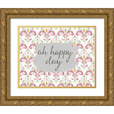 Soft Deco VIII Gold Ornate Wood Framed Art Print with Double Matting by Tavoletti, Anne