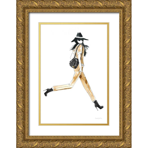 Out On the Town I Gold Ornate Wood Framed Art Print with Double Matting by Charro, Mercedes Lopez