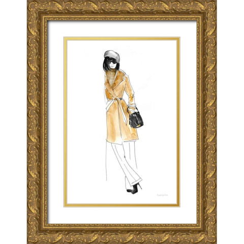 Out On the Town II Gold Ornate Wood Framed Art Print with Double Matting by Charro, Mercedes Lopez