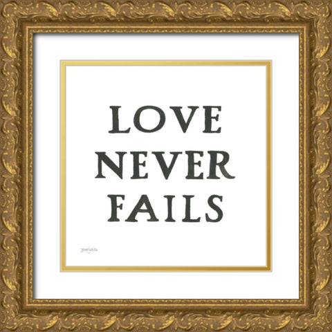 Scripture for Life II No Flowers Gold Ornate Wood Framed Art Print with Double Matting by Jackson, Jenaya
