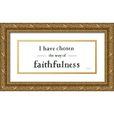 Scripture for Life IV No Flowers Gold Ornate Wood Framed Art Print with Double Matting by Jackson, Jenaya
