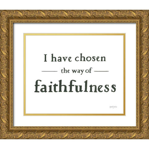 Scripture for Life VI No Flowers Gold Ornate Wood Framed Art Print with Double Matting by Jackson, Jenaya