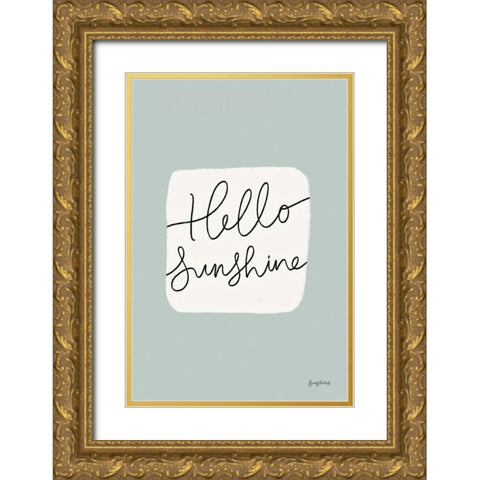 Calm Home V Gold Ornate Wood Framed Art Print with Double Matting by Thorns, Becky