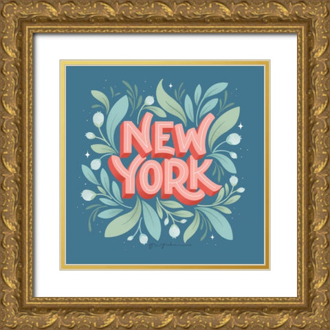 World Cities II Gold Ornate Wood Framed Art Print with Double Matting by Graham, Gia