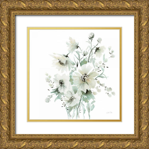 Secret Garden Bouquet I Gold Ornate Wood Framed Art Print with Double Matting by Pete, Katrina
