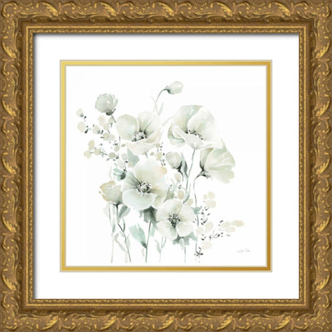 Secret Garden Bouquet II Gold Ornate Wood Framed Art Print with Double Matting by Pete, Katrina