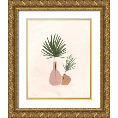 Palm Vessels II Gold Ornate Wood Framed Art Print with Double Matting by Panganiban, Karyn