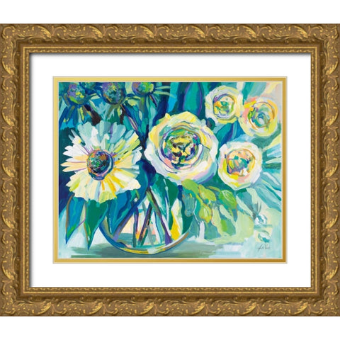Hope Gold Ornate Wood Framed Art Print with Double Matting by Vertentes, Jeanette