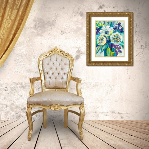 Vision Gold Ornate Wood Framed Art Print with Double Matting by Vertentes, Jeanette