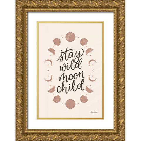 Celestial Boho II Gold Ornate Wood Framed Art Print with Double Matting by Thorns, Becky