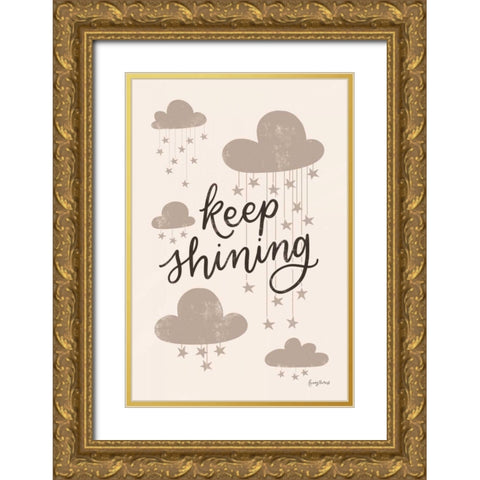 Celestial Boho IV Gold Ornate Wood Framed Art Print with Double Matting by Thorns, Becky