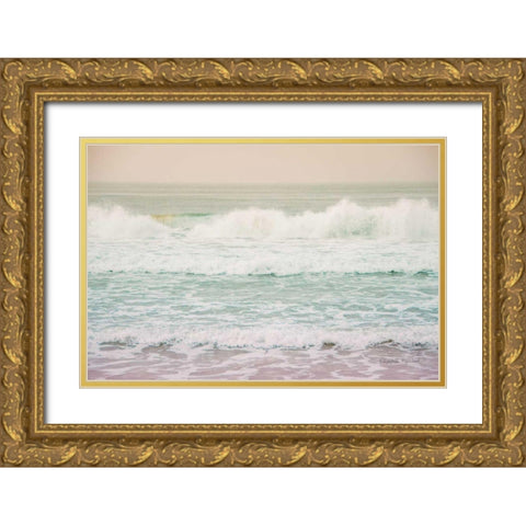 Morning Wave I Gold Ornate Wood Framed Art Print with Double Matting by Urquhart, Elizabeth