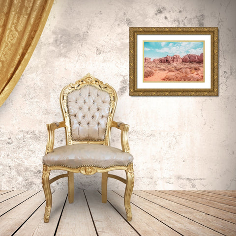 What a View I Gold Ornate Wood Framed Art Print with Double Matting by Urquhart, Elizabeth
